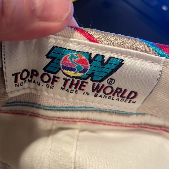 NWOT Talladega Super Speedway tan and red SnapBack Top of the World hat Cap OS - Picture 6 of 6